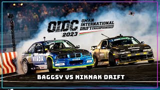 Steve Baggsy Biagioni vs Nikolass Bertans quotNIK NAKquot Drift Round 1 OIDC 2023 [upl. by Eirot]