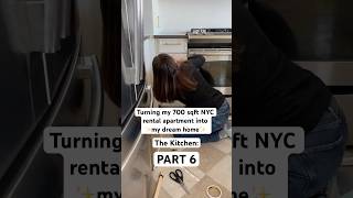 Turning my 700 sqft NYC rental apartment into ✨my dream home✨  PART 6 The Kitchen [upl. by Aznola]