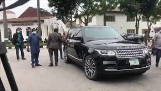 Tinubu Arrives In Armoured Range Rover Sentinel As He Visits Gov Sanwo Olu [upl. by Philoo375]