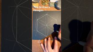 How to draw a Hexagon the easy way Fast [upl. by Nelle]