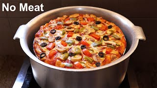 Veggie Pizza Recipe  Homemade Pizza  Pizza Recipe  How to Make Pizza at Home Without Oven [upl. by Mame]