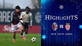 BolognaMonaco Youth League  Highlights e intervista a Baroncioni [upl. by Kingston291]