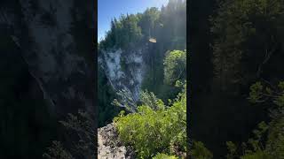 Cliff edge tobermory lionhead terrifyingshorts cliff cliffwalk landscape [upl. by Yusuk754]