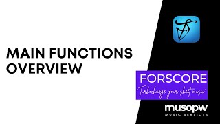 forScore  Main Functions Overview [upl. by Sleinad379]