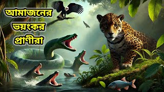 আমাজন জঙ্গল। আমাজন জঙ্গলের ভয়ংকর প্রাণী। amazon deadliest animals। Amazon jungle trending snake [upl. by Moll]