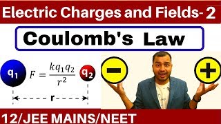 Electric Charges and Fields 02  Coulombs Law and Force Between Multiple Charges JEE MAINSNEET [upl. by Nahtannoj]