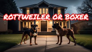 Rottweiler vs Boxer Which is the Better Guard Dog [upl. by Darline697]