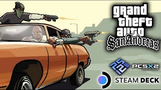 Grand Theft Auto San Andreas PCSX2 60FPS Gameplay and Settings  Steam Deck [upl. by Nosbig]