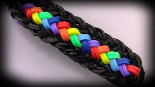 How to make a beautiful bracelet Loom band [upl. by Ominoreg]