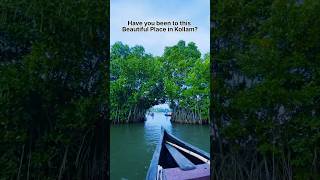 Best place to explore in Kollam Kerala 🛶🌴 shorts kollam kerala munroeisland travel tourism [upl. by Adriel]