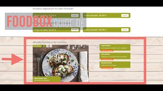 Tischline Kochbox  Test Website amp Bestellung  FoodboxGuidede [upl. by Karmen]