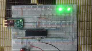 ZigBee P2P system based on two BeeClicks Using MRF24J40MA from MikroElektronika [upl. by Grayson747]