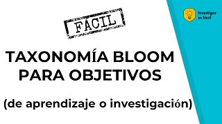 Taxonomía de Bloom Estructurando el viaje de aprendizaje [upl. by Jeraldine]