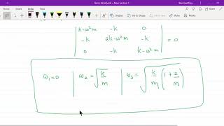 Oscillations and linear triatomic molecule part 2 [upl. by Nylrehs]