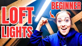 The BEST atticloft lights installation for BEGINNERS No Electrician Needed [upl. by Anura102]