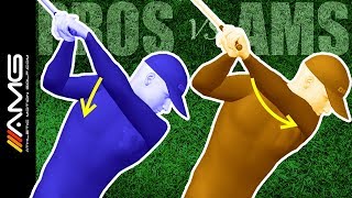 Right Shoulder Movement In The Golf Swing Pros vs Ams [upl. by Adnolat338]