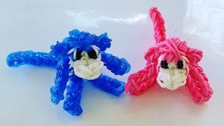 Rainbow Loom 3D Monkey Rainbow Loom Charm Loom bands instructions how to make [upl. by Natal174]