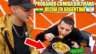 PROBANDO FRICASÉ PIQUE MACHO SILPANCHO amp CHICHARRÓN DE CERDO BOLIVIANO 🇧🇴 pero HECHO en ARGENTINA 😱 [upl. by Ycnahc]