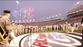 2010 NASCAR NATIONAL ANTHEM 29th DIV BAND [upl. by Fritzsche361]