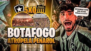 UM BAILE NA SEMIFINAL BOTAFOGO 5 X 0 PEÑAROL  COPA LIBERTADORES [upl. by Brentt]