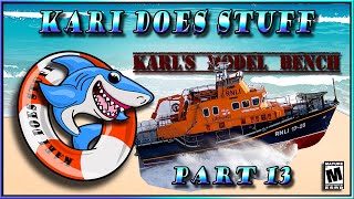 Karidoesstuff is live  Building more of the RNLIs Severn Class Lifeboat Its time to polishPt13 [upl. by Ennael687]