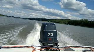 Flipper 450 HT amp Evinrude 70hp 91 [upl. by Hairom]