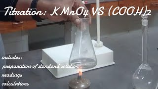 Titration oxalic acid vs kmno4 class 12 practical readings and calculation file [upl. by Eldnek564]