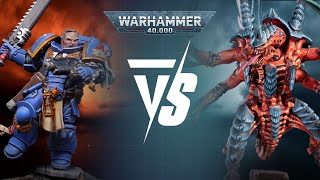 Ultramarines Vs Tyranids 2000pts Warhammer 40K Battle Report [upl. by Nizam873]