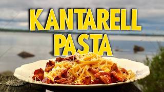 Krämig Kantarell Pasta  Utan Grädde  4 ingredienser [upl. by Naillil448]