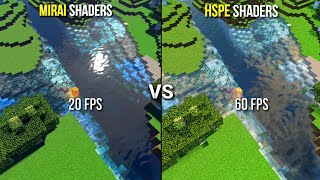 HSPE SHADER x MIRAI SHADER MCPE 121 RENDERDRAGON [upl. by Argyres780]