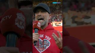 Jurgen Klopp’s farewell to Liverpool at Anfield ❤️ Soak it in for one last time shorts [upl. by Ahsiekel]