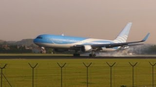 Jetairfly TUI Airlines Belgium B767300ER Landing at Brussels Airport [upl. by Marika133]