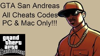 GTA San Andreas All Cheats 1080p 60FPS HD PC amp Mac Only [upl. by Vin]