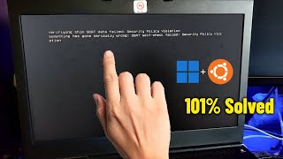 Verifying shim SBAT data failed Security Policy Violation  How To Fix DualBoot Windows11  Ubuntu ✅ [upl. by Orland]