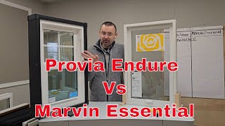 Provia Endure Vinyl Window Vs Marvin Essential Fiberglass Window [upl. by Resarf]