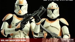 Star Wars 12 Inch Sideshow Boil amp Waxer With Numa HD Action Figure Review  wwwflyguynet [upl. by Chimene]