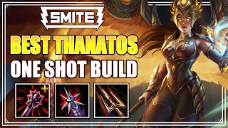 ONLY THANA BUILD YOU NEED  Smite Thanatos Jungle Gameplay [upl. by Euqirrne839]