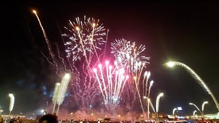 Eid Fireworks Qatar Doha Corniche 11042024 [upl. by Hamil]