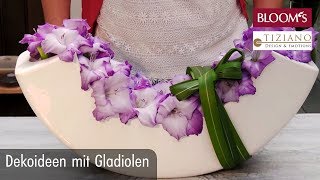 Deko mit Gladiolen  DIY Sommerdeko  summer decoration  BLOOM’s Floristik [upl. by Debbi]