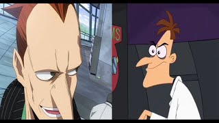 Doofenshmirtz Evil Inc Cartoon vs Anime [upl. by Fiore]