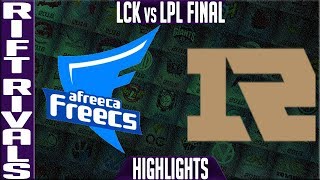 AFS vs RNG Highlights Game 5 Final  Rift Rivals 2018 LCK vs LPL  Afreeca Freecs vs Royal [upl. by Eniawd]