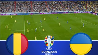 Romania vs Ukraine  UEFA Euro 2024  Watch Along amp efootball Gameplay [upl. by Jorgenson]