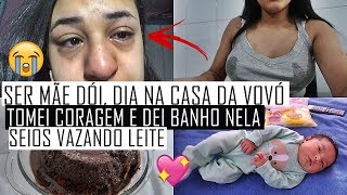 SER MÃE DÓI DIA NA CASA DA VOVÓ DEI BANHO NELA PELA 1ª VEZ FAMÍLIA REUNIDA  VLOG [upl. by Bamberger]