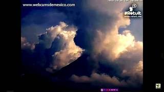 Colima Volcano Erupting In Mexico 1062016 [upl. by Dammahom]