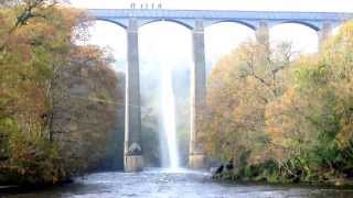 Draining Pontcysyllte Aqueduct 9th November 2009 [upl. by Kina]