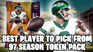 Best Player to Pick for the 97 Overall Season Token Pack in Madden 24 Ultimate Team [upl. by Baruch]