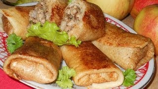 Блины с мясом Рецепт [upl. by Zenger]