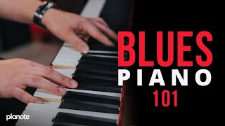 Blues Piano 101 Beginner Piano Lesson [upl. by Uchida92]