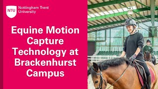 Equine Science Motion Capture Technology at Brackenhurst Campus  Nottingham Trent University [upl. by Eet]