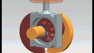 synchronized fully balanced epicyclic engine [upl. by Ralat952]